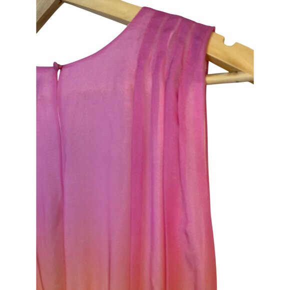 Rainbow Silk Tiered Maxi Dress Sleeveless V-Neck Designer Festival RX10446 - Picture 11 of 11